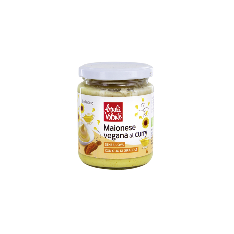 Maionese Vegan al Curry senza uova 230g | Baule Volante - Bio e Speziata