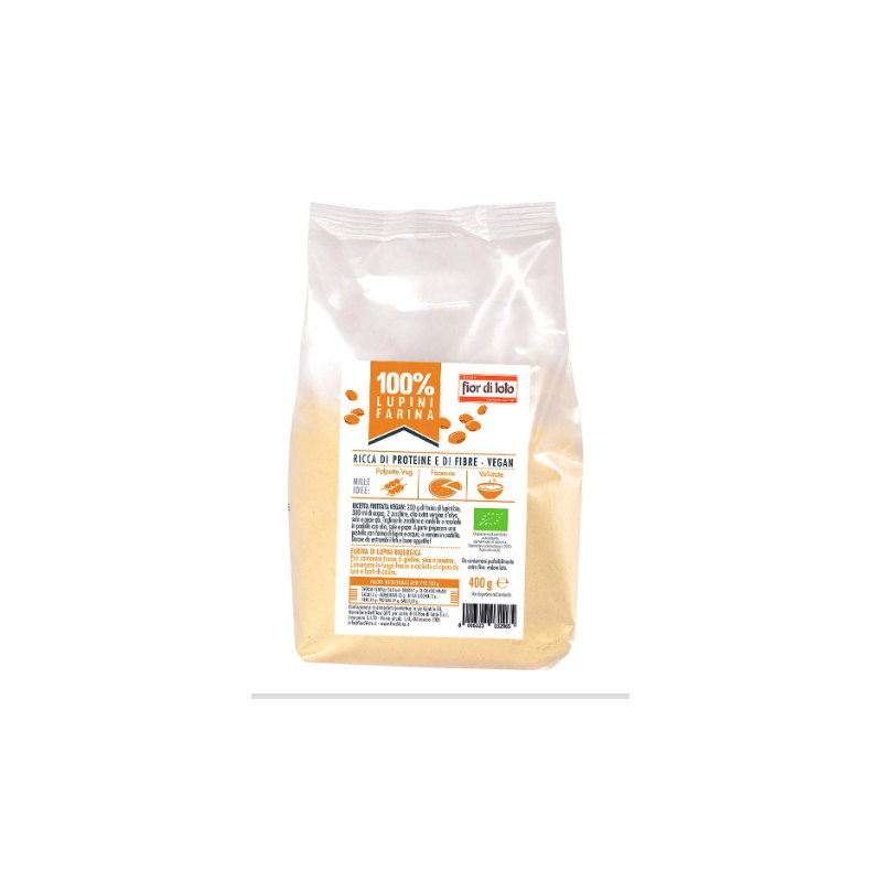 Farina di Lupini 400g | Fior di Loto - Ricca di Proteine Vegetali