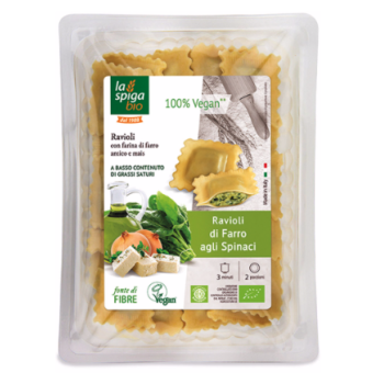 Ravioli di farro agli spinaci
