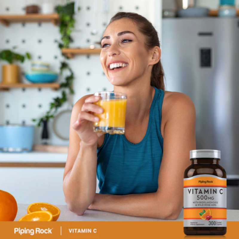 Vitamin C 500g 200 capsules| Piping Rock