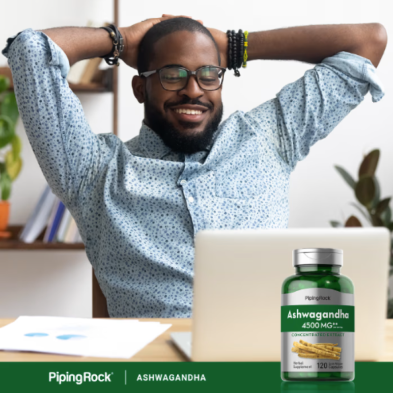 Ashwagandha 4500 mg (per porzione) 120 capsule a rilascio rapido