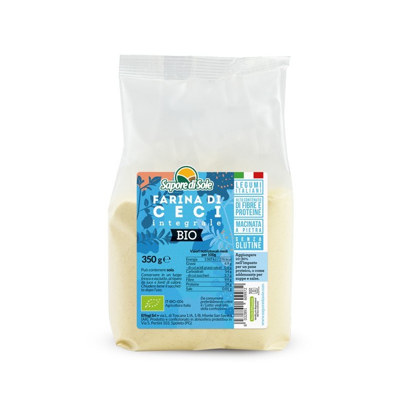 Farina di Ceci Integrale Senza Glutine Sapore di Sole