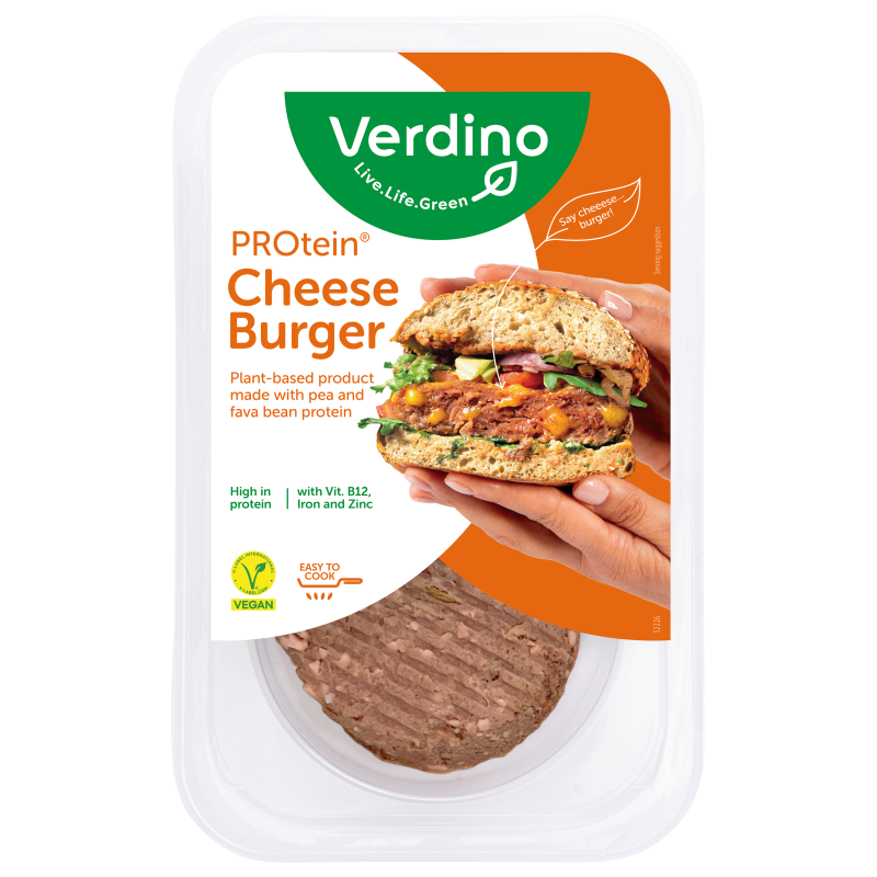 Verdino Cheeseburger Plant Based 220 g — Burger veg