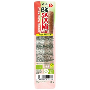 Wheaty Salami Snacker 30g — Snack salame vegano