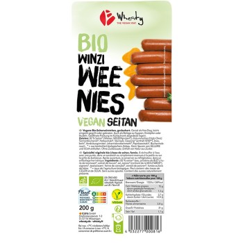 Vegan Mini Wurstel Viennesi Seitan Bio 200g — Mini Hot dog vegano