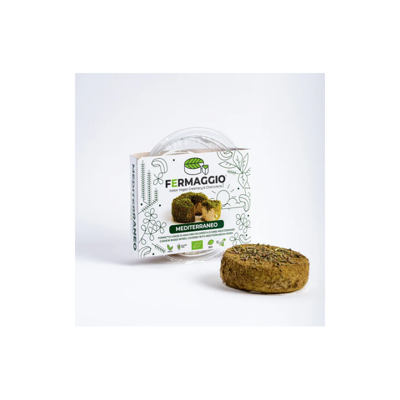 Fermaggio Mediterraneo Bio 120g — Formaggio alle erbe.