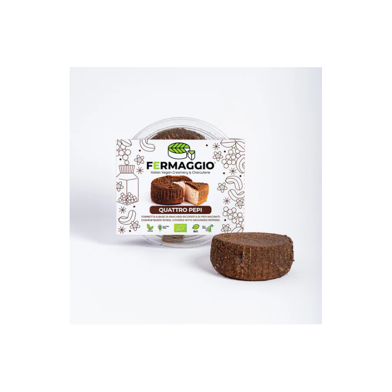 Fermaggio Quattro Pepi Bio 120g — Formaggio al pepe.