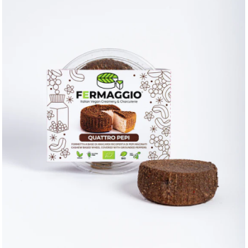 Fermaggio Quattro Pepi Bio 120g — Formaggio al pepe.