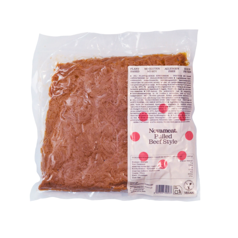 Novameat Pulled Beef Style 500g — Manzo veg sfilacciato