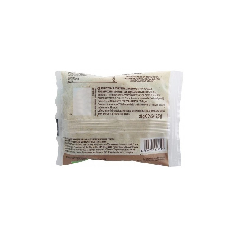 Galletta di Riso Integrale con Cioccolato Fondente 25g | ProBios