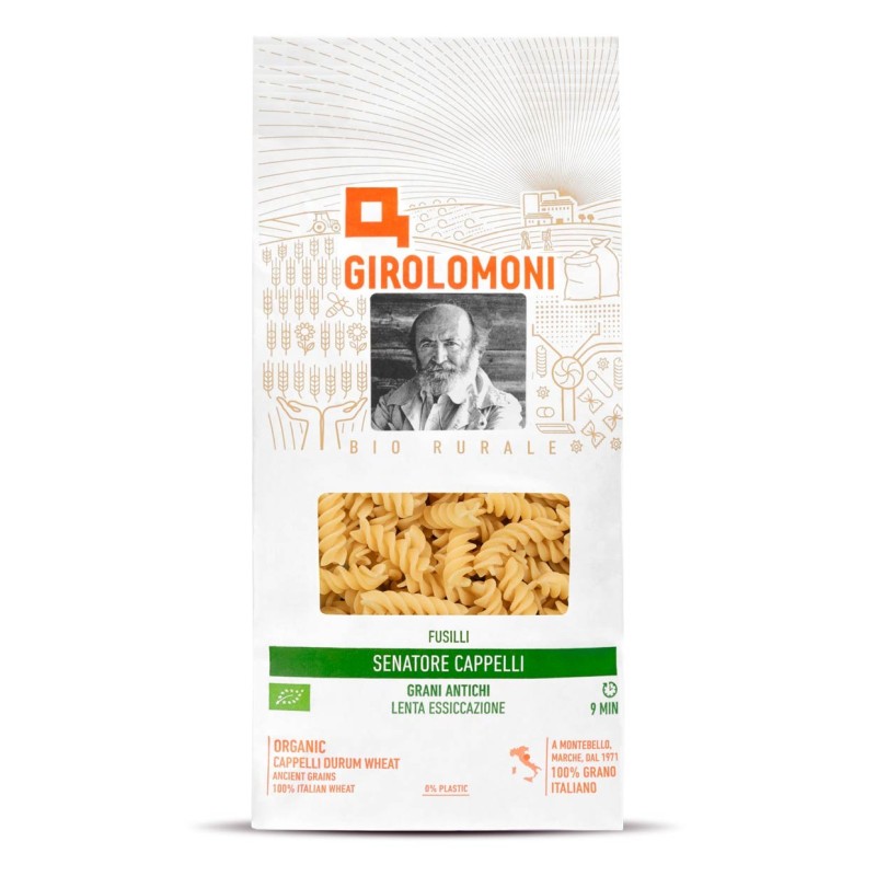 Fusilli Senatore Cappelli trafilati al bronzo 500g | Girolomoni - Pasta artigianale