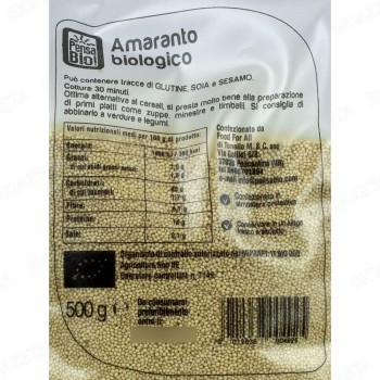 Amaranto cereale bio 500g