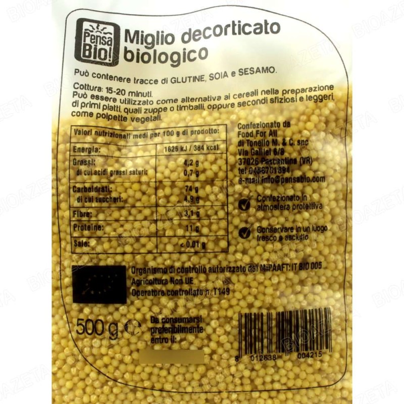 Miglio decorticato biologico 500g