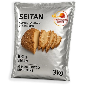 Seitan Ristorazione 3kg | Mediterranea - Formato Professionale Vegetale