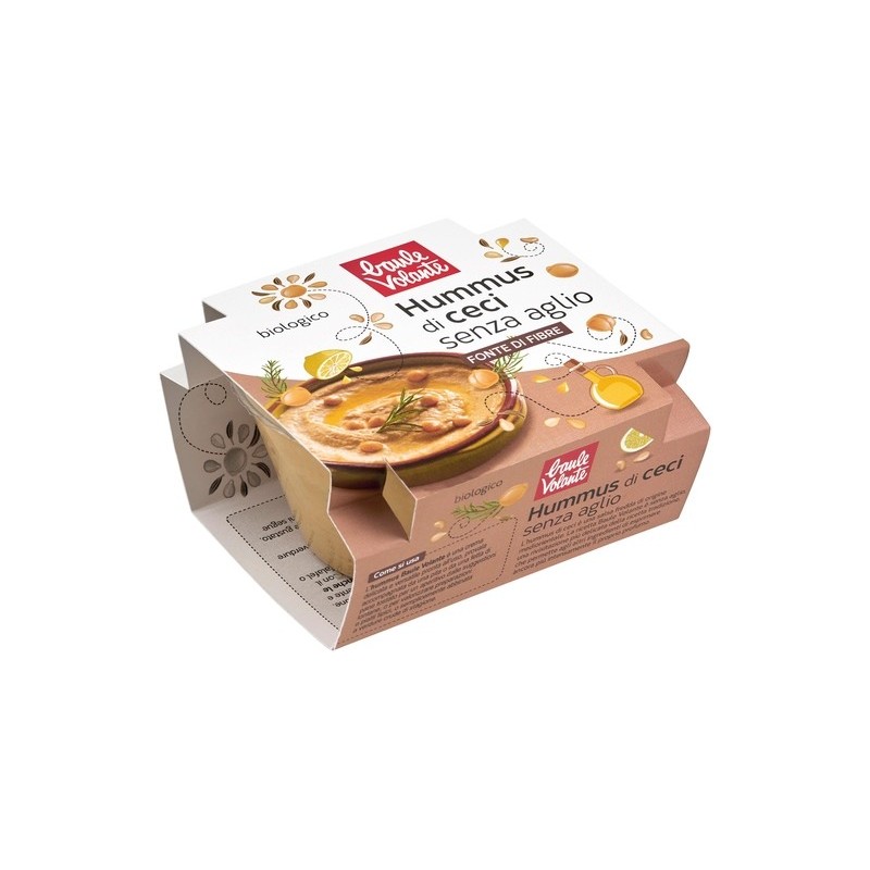 Hummus di Ceci Bio Senza Aglio 200g | Baule Volante - Vegano e Delicato