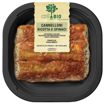 Cannelloni Ricotta e Spinaci Bio 250g | Così Bio - Primo Vegetariano