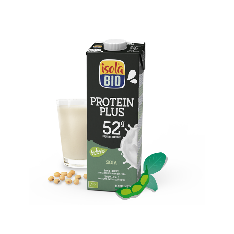 Protein Plus Soia 52g | Bevanda Proteica Biologica a Base di Soia