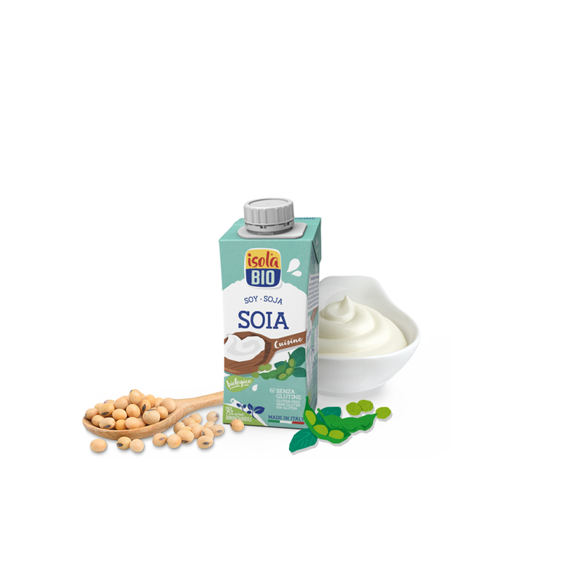 Crema di Soia Bio 200ml | Isola Bio - Vegetale e Cremosa