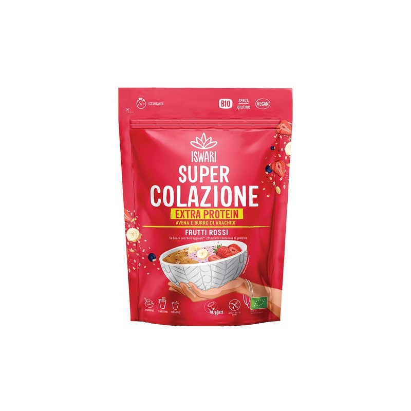 Mix colazione ai Frutti Rossi Extra Protein 360g | Iswari - Istantaneo