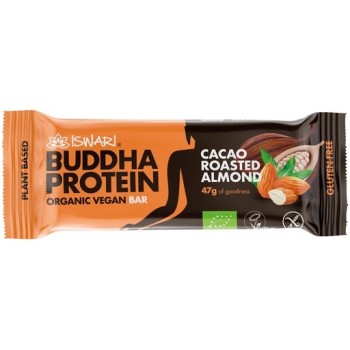 Barretta Buddha Protein Cacao e Mandorle 47g | Iswari - Snack Vegano