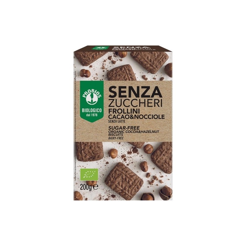 Frollini Cacao e Nocciola 200g senza zuccheri | ProBios