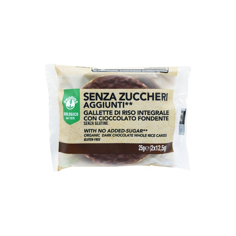 Galletta di Riso Integrale con Cioccolato Fondente 25g | ProBios
