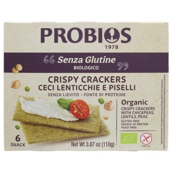 Crackers di Ceci, Lenticchie e Piselli 110g | ProBios