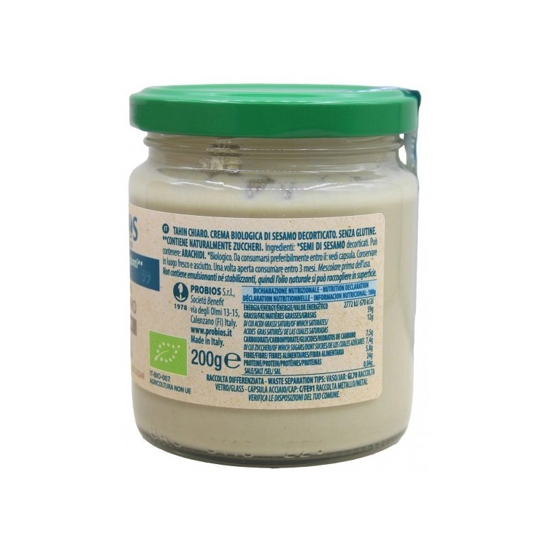 Crema 100% Tahin chiaro 200g | ProBios - Spalmabile Bio