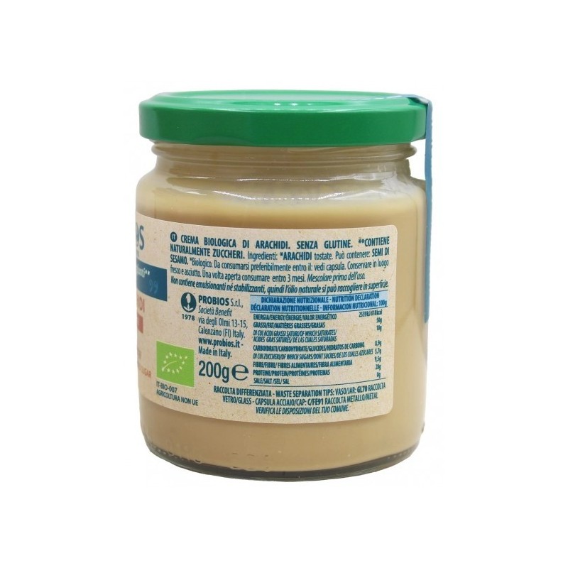 Crema 100% Arachidi 200g | ProBios - Spalmabile Bio
