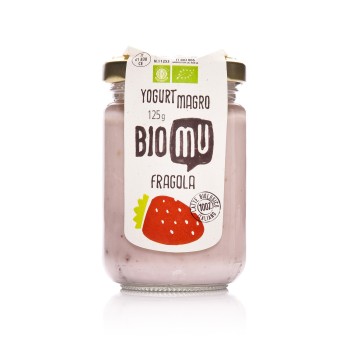 Yogurt Magro Fragola Bio 125g | Biomu