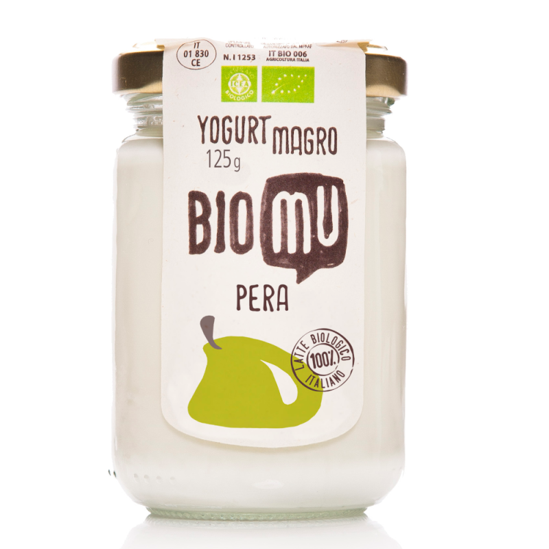 Yogurt Magro Pera Bio 125g | Biomu