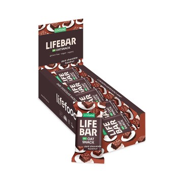 LifeBar Avena Cioccolato fondente e Nocciole 40g | LifeFood