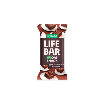 LifeBar Avena Cioccolato fondente e Nocciole 40g | LifeFood