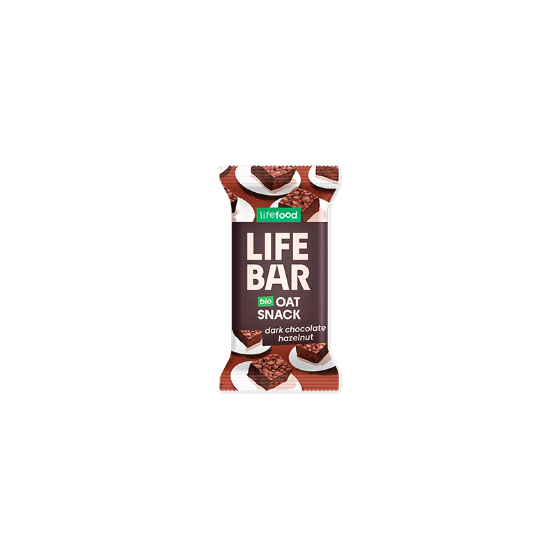 LifeBar Avena Cioccolato fondente e Nocciole 40g | LifeFood