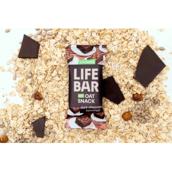 LifeBar Avena Cioccolato fondente e Nocciole 40g | LifeFood