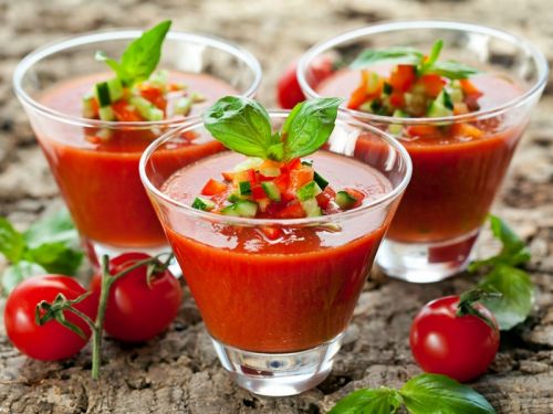 Gazpacho di germogli di erba medica